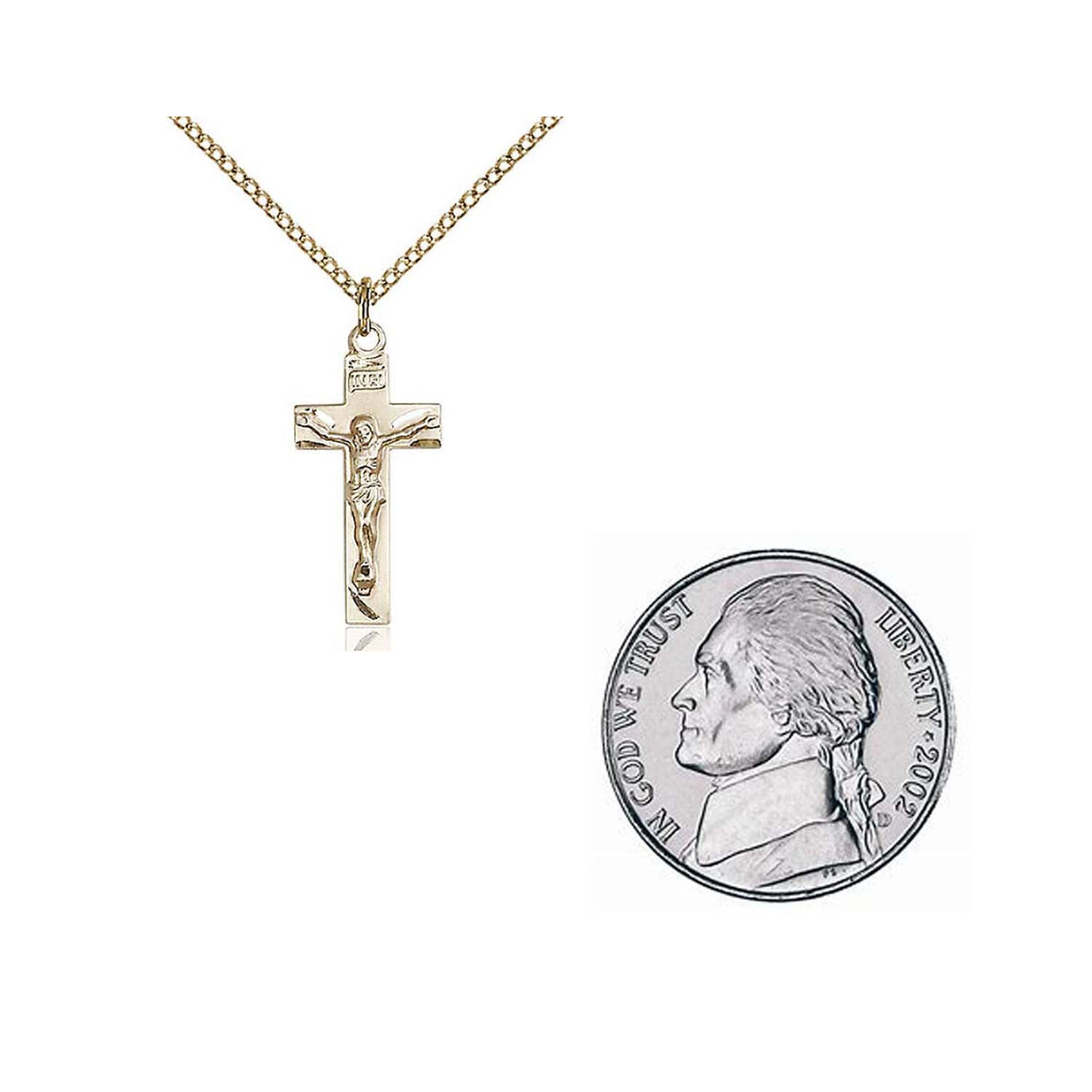 Gold Filled Crucifix Pendant 0006GF