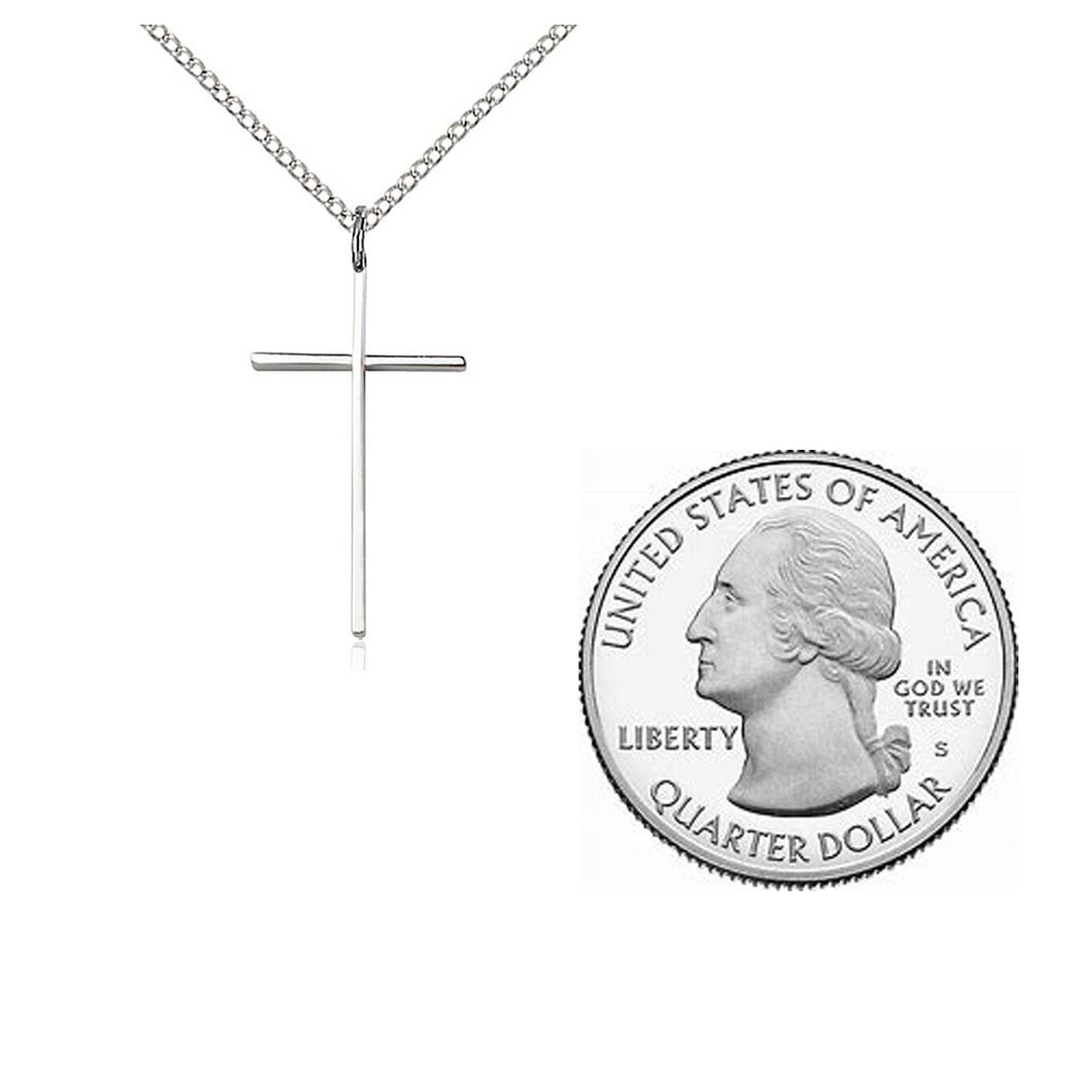 Sterling Silver Cross Pendant 0014LSS