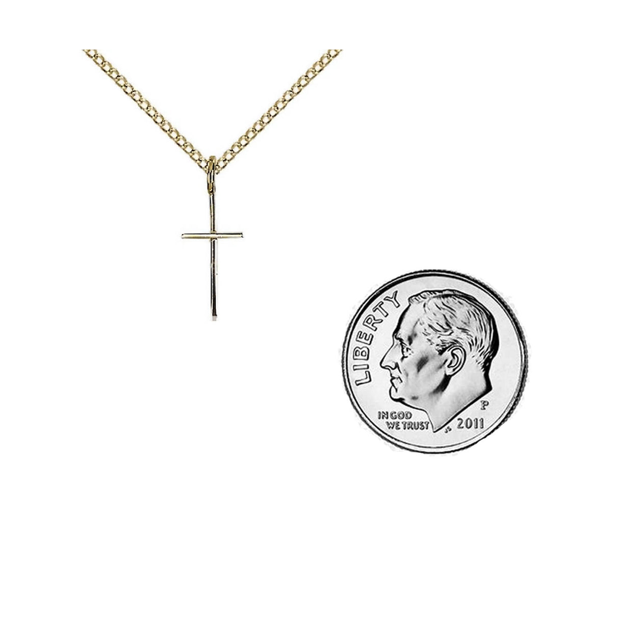 Gold Filled Cross Pendant 0014SGF