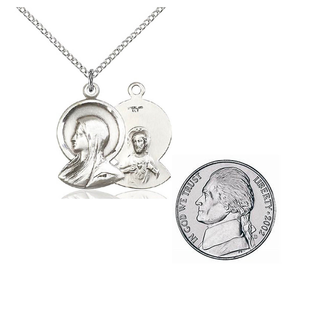 Sterling Silver Madonna Pendant 0020SS18SS