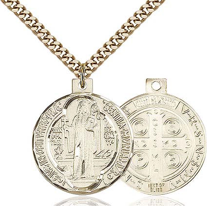 Gold Filled St. Benedict Pendant 0027BGF24G