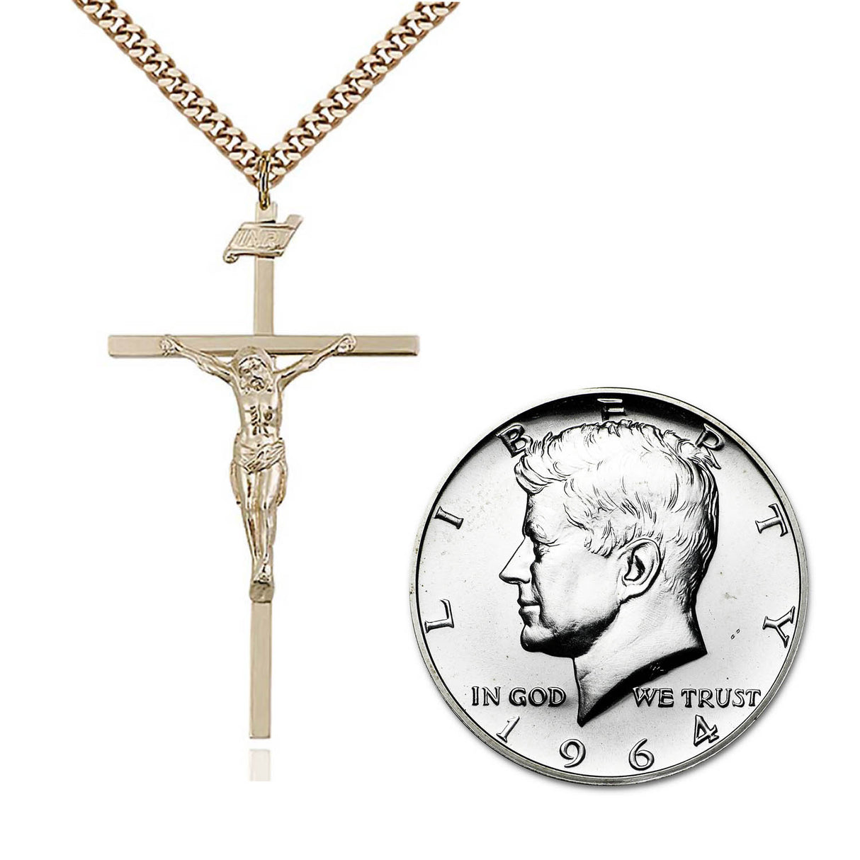 Gold Filled Crucifix Pendant 0029GF24G