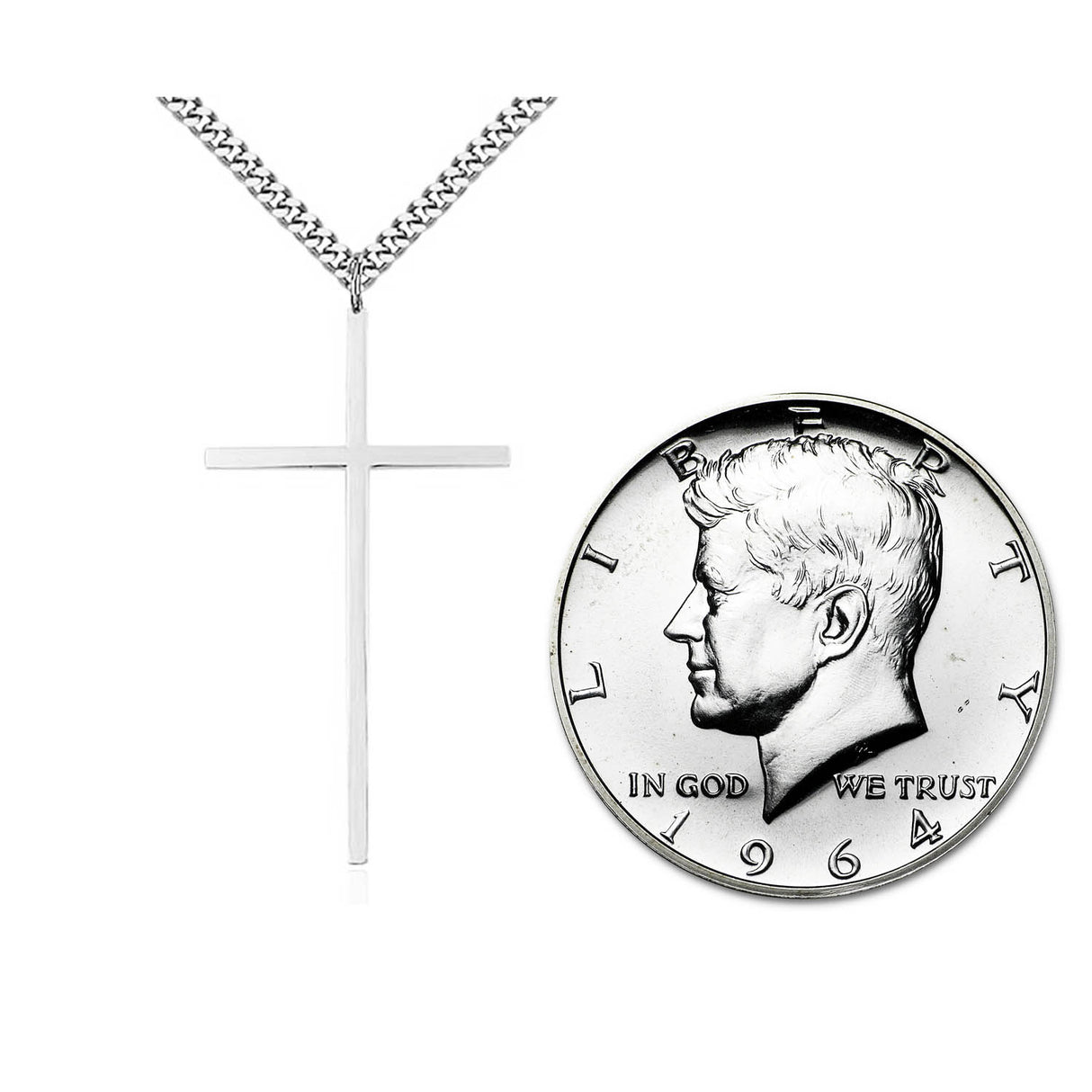 Sterling Silver Cross Pendant 0029YSS24S