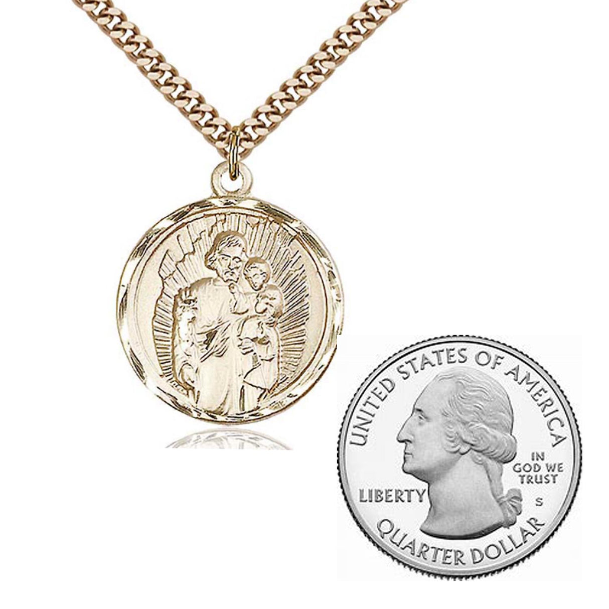 Gold Filled St. Joseph Pendant 0036KGF24G