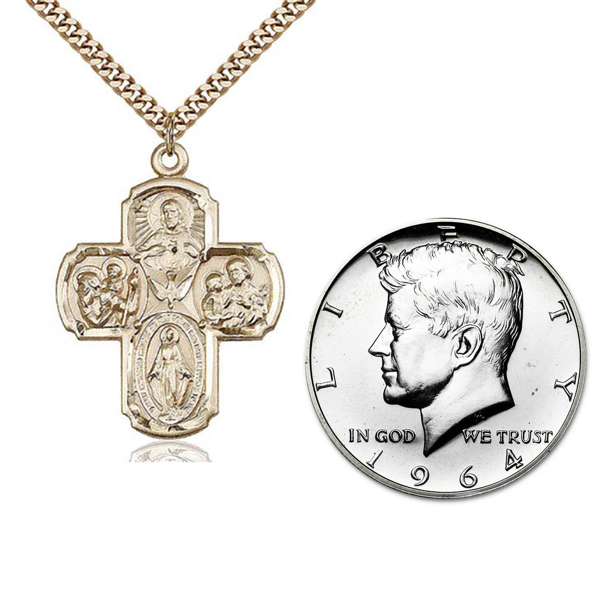 Gold Filled 4-Way Pendant 0040 Espanol