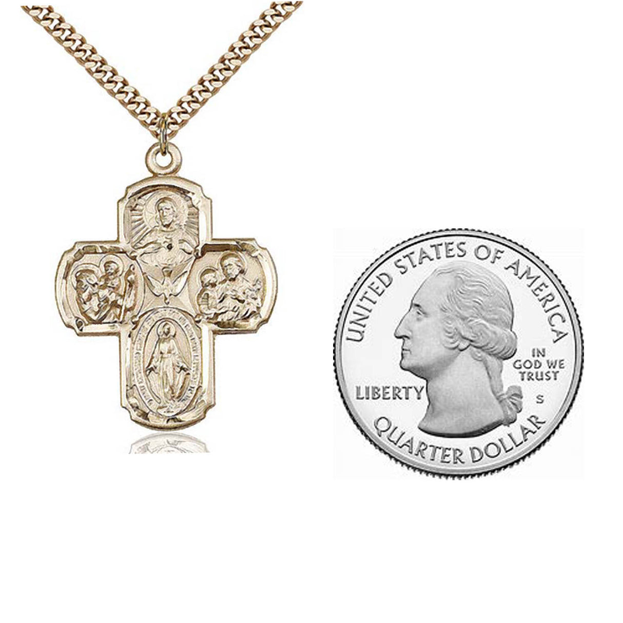 Gold Filled 5-Way Pendant 0041 Spanish