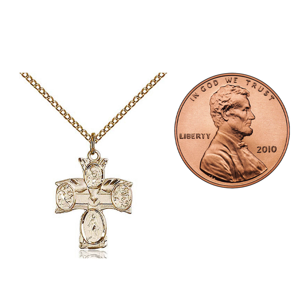 Gold Filled 4-Way Pendant 0049ESS18SS