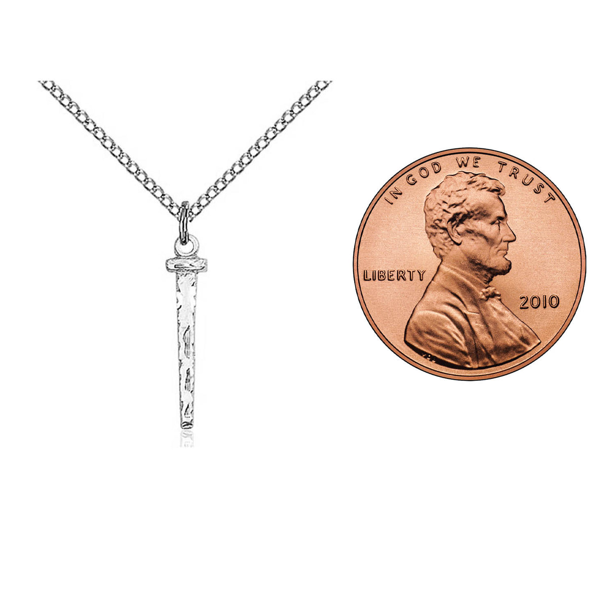 Sterling Silver Nail Pendant 0054SS/18SS