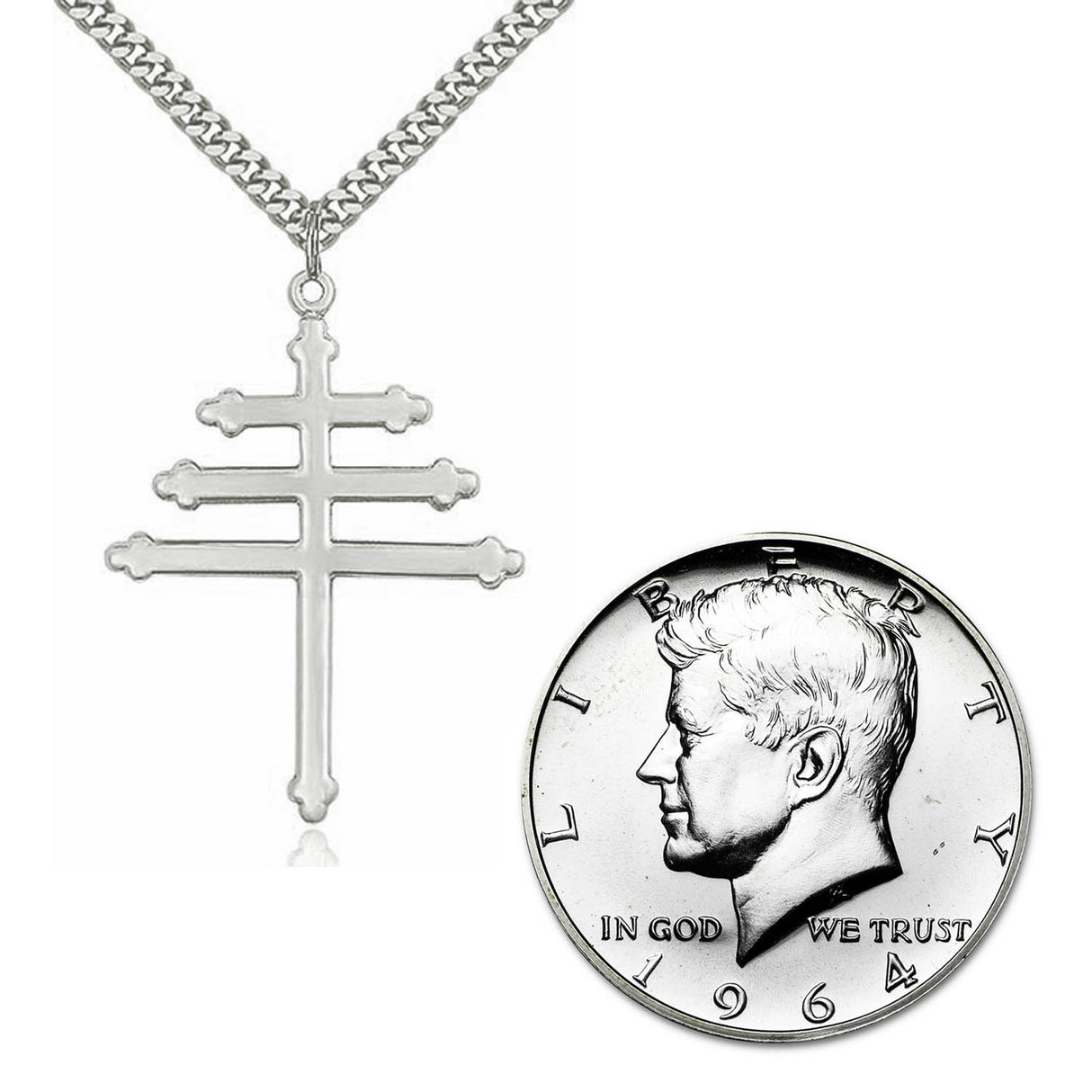 Sterling Silver Marionite Cross Pendant 0064SS24S