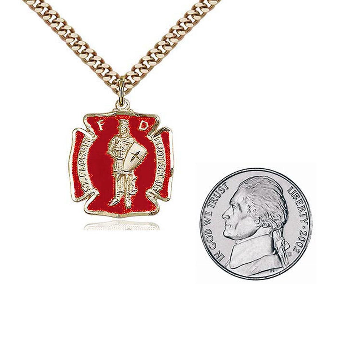 Gold Filled St. Florian Pendant 0070EGF24G