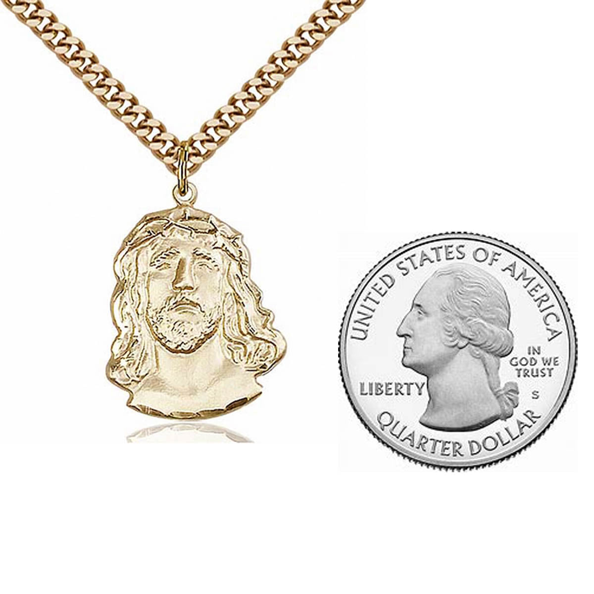 Gold Filled Ecce Homo Pendant 0082GF24G