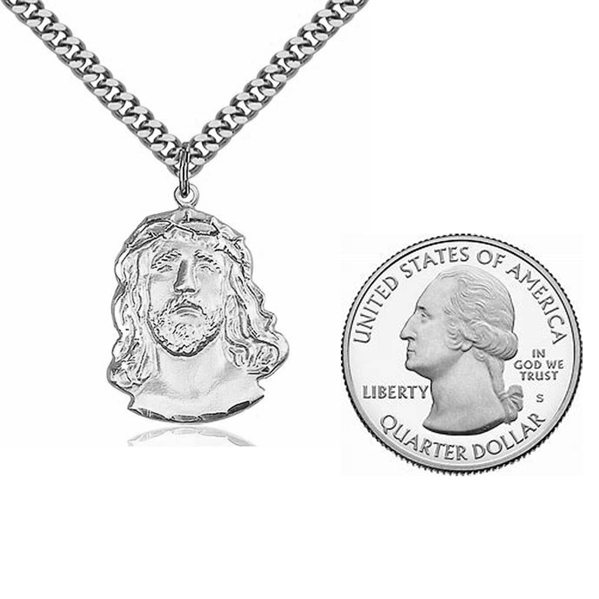 Sterling Silver Ecce Homo Pendant 0082SS24S