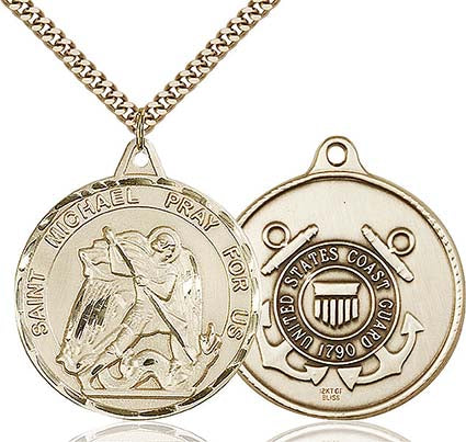 Gold Filled St. Michael Pendant for the Coast Guard