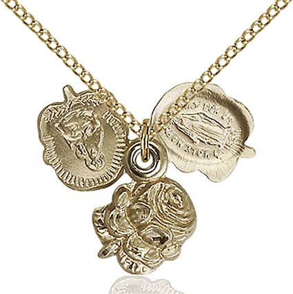Gold Filled Rosebud Pendant 0202GF/18GF