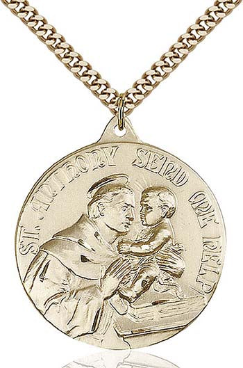 Gold Filled St. Anthony Pendant - 0203D