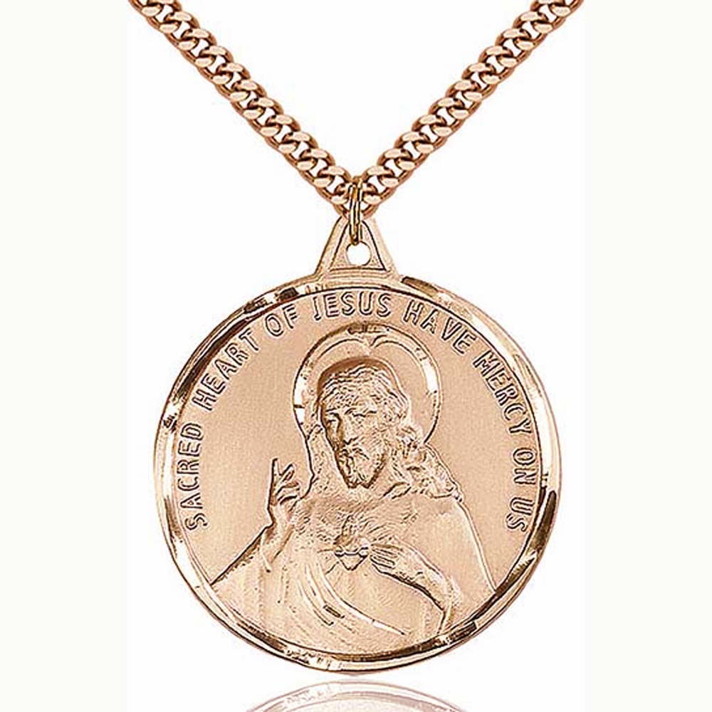 Large Gold Filled Scapular Medal 0203SGF/24G