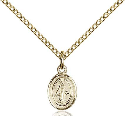 Gold Filled Miraculous Pendant -0205PL
