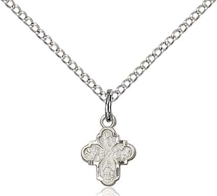 Sterling Silver 4-Way Pendant 0207PLSS/18SS