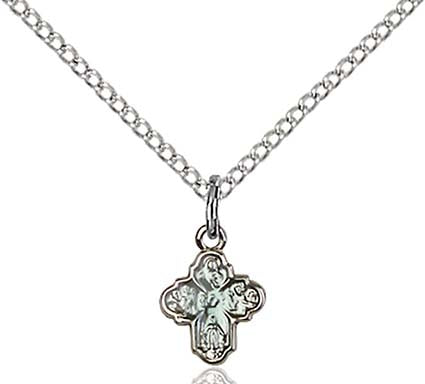 Sterling Silver 4-Way Pendant