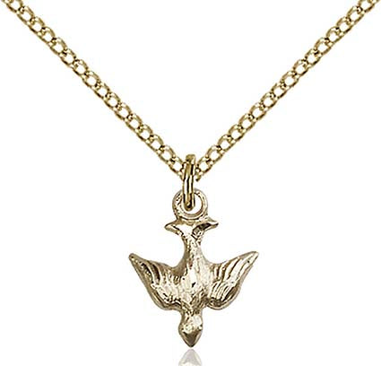 Gold Filled Holy Spirit Pendant with Added Detail 0208GF/18GF