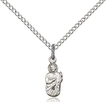 Sterling Silver St. Jude Pendant 0210SS/18SS