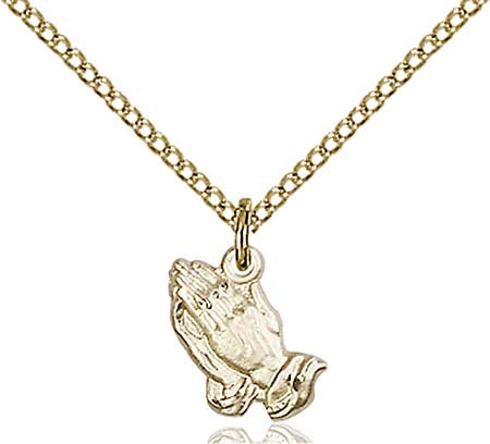 Gold Filled Praying Hands Pendant 0220GF/18GF