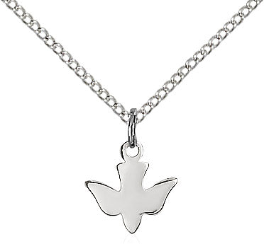 Sterling Silver Holy Spirit Dove Shaped Pendant 0225SS/18SS