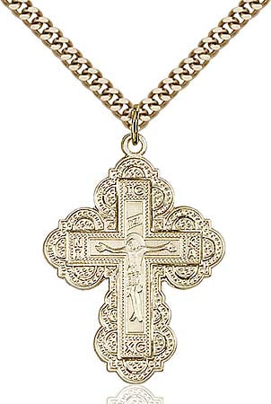 Gold Filled Irene Cross Pendant 0269GF/24G