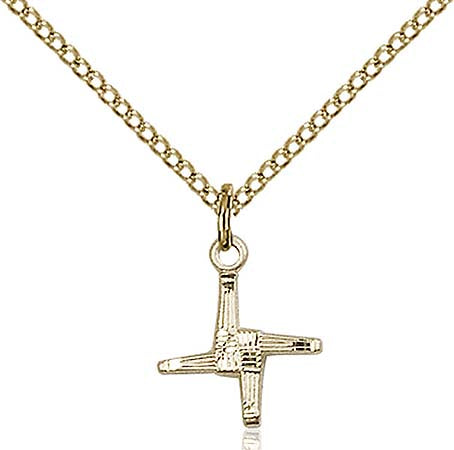 Gold Filled St. Brigid Cross Pendant 0291