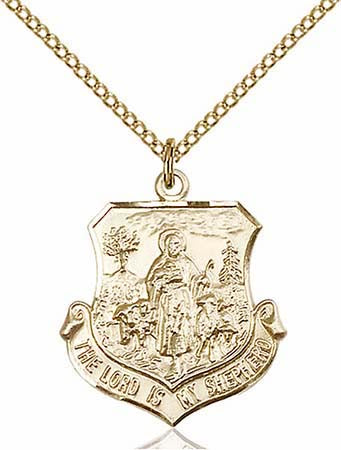 Gold Filled Lord Is My Shepherd Pendant 0345GF/18GF