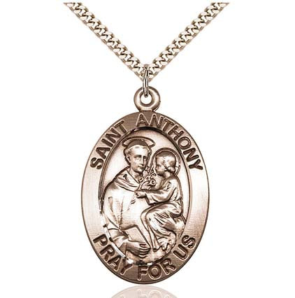 Gold Filled St. Anthony Pendant 0421GF/24G