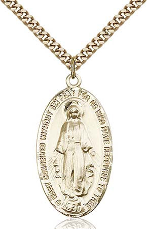 Gold Filled Miraculous Pendant - 0453GF/24G
