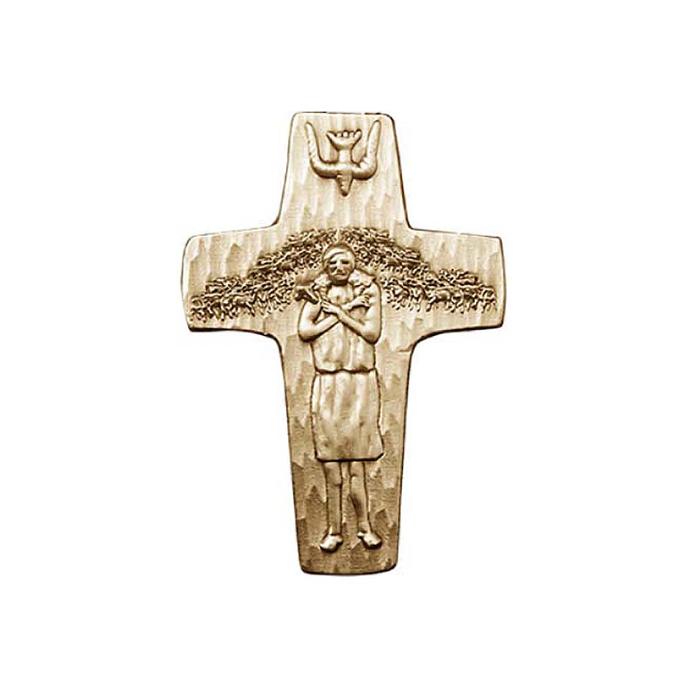 Gold Oxide Pope Francis Papal Cross Visor Clip 0566VG