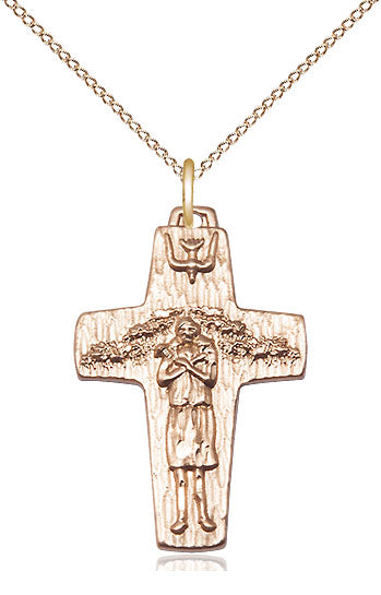 Gold Filled Papal Crucifix Pendant 0569GF/18GF