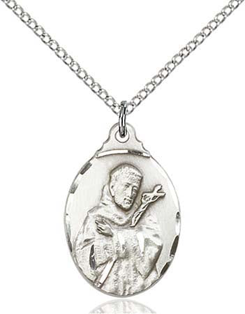 Sterling Silver St. Francis Pendant 0599FCSS/18SS
