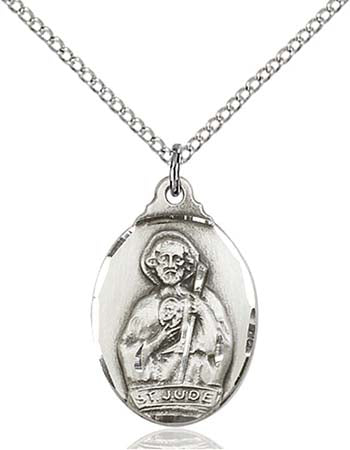 Sterling Silver St. Jude Pendant 0599JSS/18SS