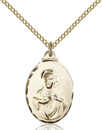 Gold Filled Scapular Pendant - 0599