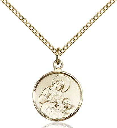 Gold Filled St. Ann Pendant - 0601A