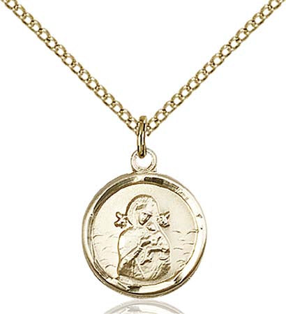 Gold Filled Our Lady of Perpetual Help Pendant 0601HGF/18GF