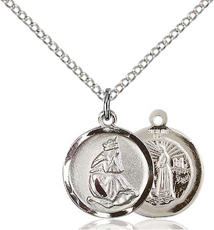 Sterling Silver Our Lady of La Salette Pendant 0601LSS/18SS