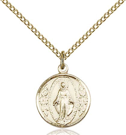 Gold Filled Miraculous Pendant 0601MGF/18GF
