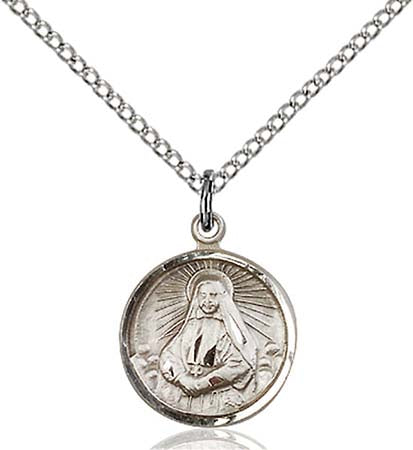 Sterling Silver St. Cabrini Pendant 0601OSS/18SS