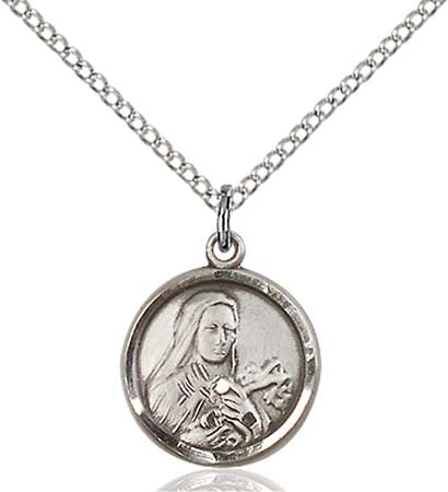 Sterling Silver St. Theresa Pendant 0601TSS/18SS