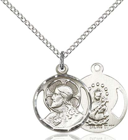 Sterling Silver Scapular Pendant 0611SS/18SS