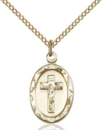 Gold Filled Crucifix Pendant 0612CFGF