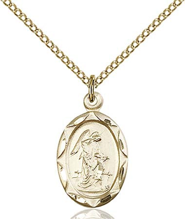 Gold Filled Guardian Angel Pendant 0612EGF/18GF