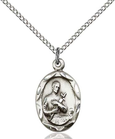 Sterling Silver St. Gerard Pendant 0612GSS/18SS