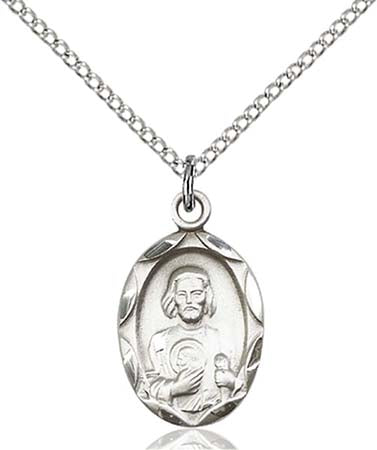 Sterling Silver St. Jude Pendant 0612JSS/18SS