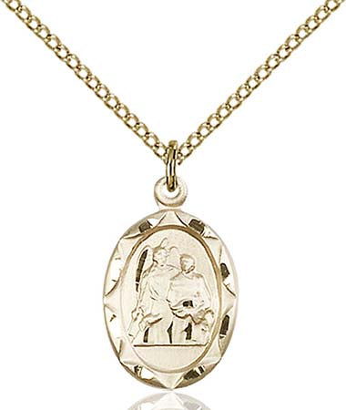 Gold Filled St. Raphael the Archangel Pendant 0612RAGF/18GF