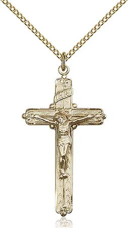 Gold Filled Crucifix Pendant 0655GF18GF